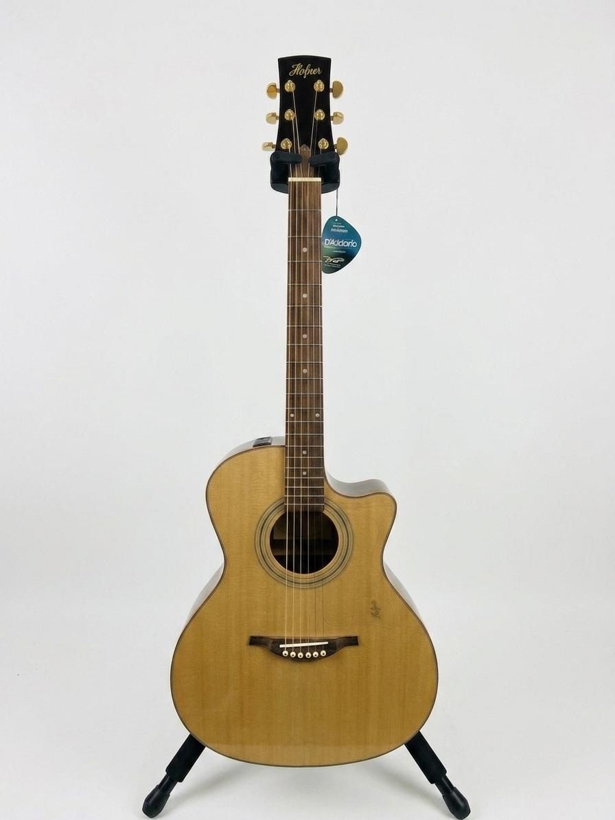 Höfner HAGC07 Chitarra Elettroacustica Grand Concert Natural
