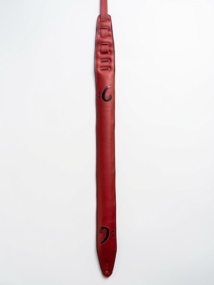 Tracolla in cuoio bordeaux