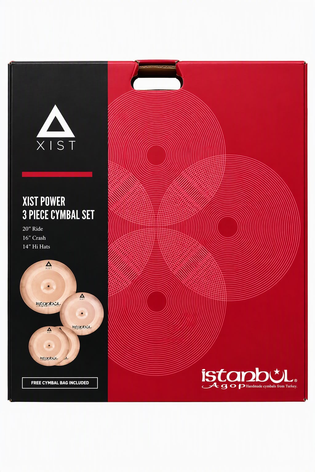 Set di Piatti per Batteria da 14, 16 e 20 Pollici - Serie Xist