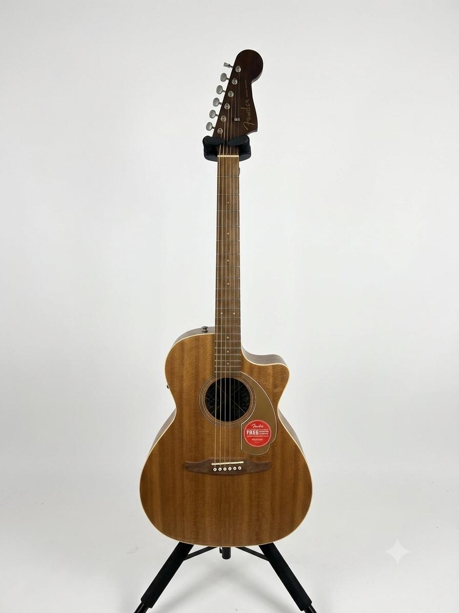 Fender Newporter Player NAT WN Chitarra Elettroacustica Naturale