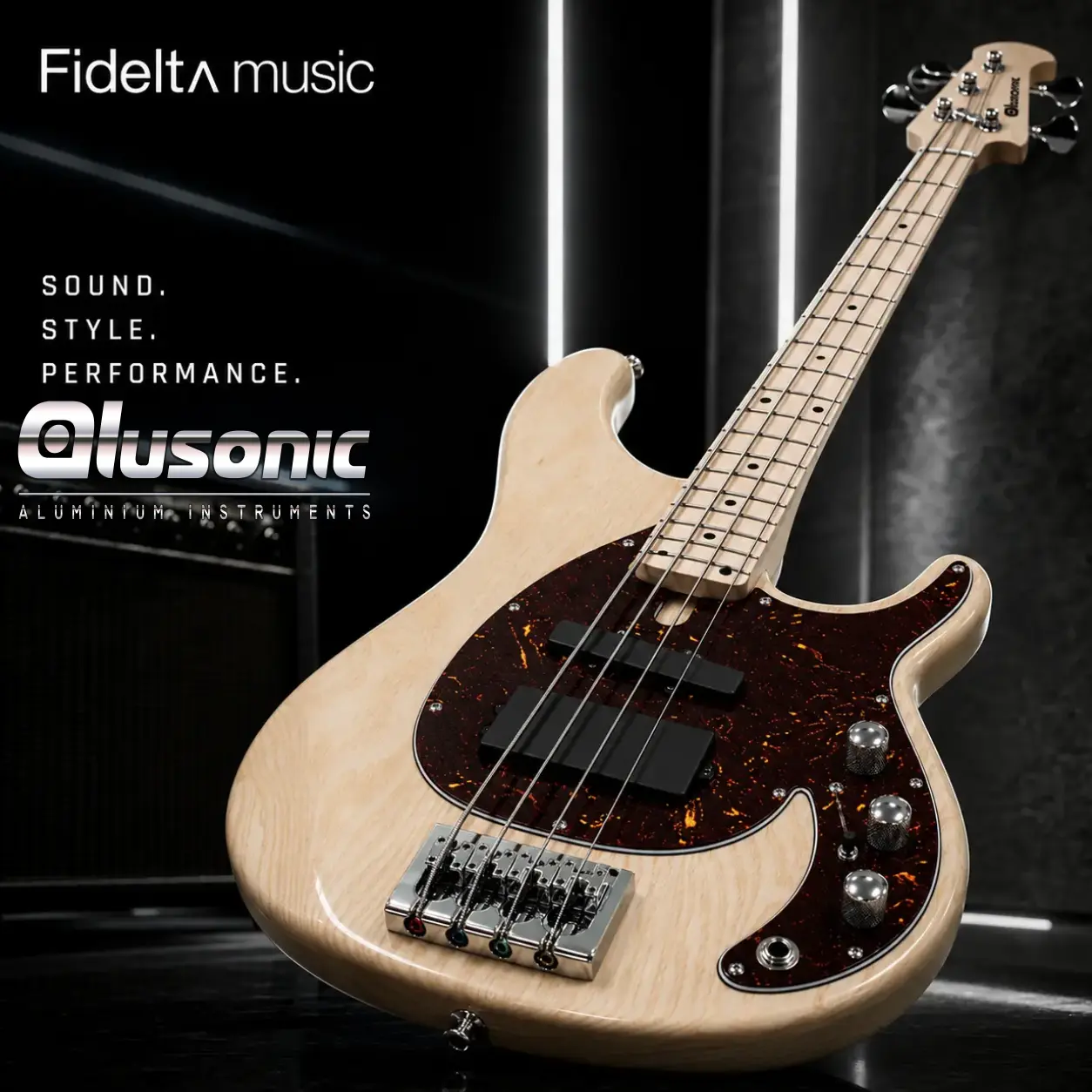 Alusonic Django Basic 4 Natural Basso Elettrico 4 Corde