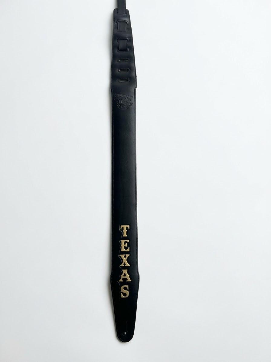 Tracolla con Scritta "TEXAS" e Logo Impresso